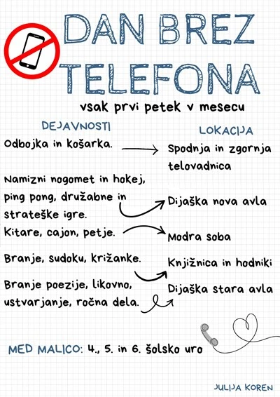 Dan brez telefona